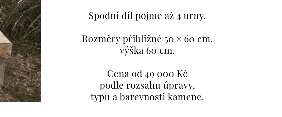 Původní web: cena 49 000 Kč uvedená uprostřed odstavce mezi rozměry